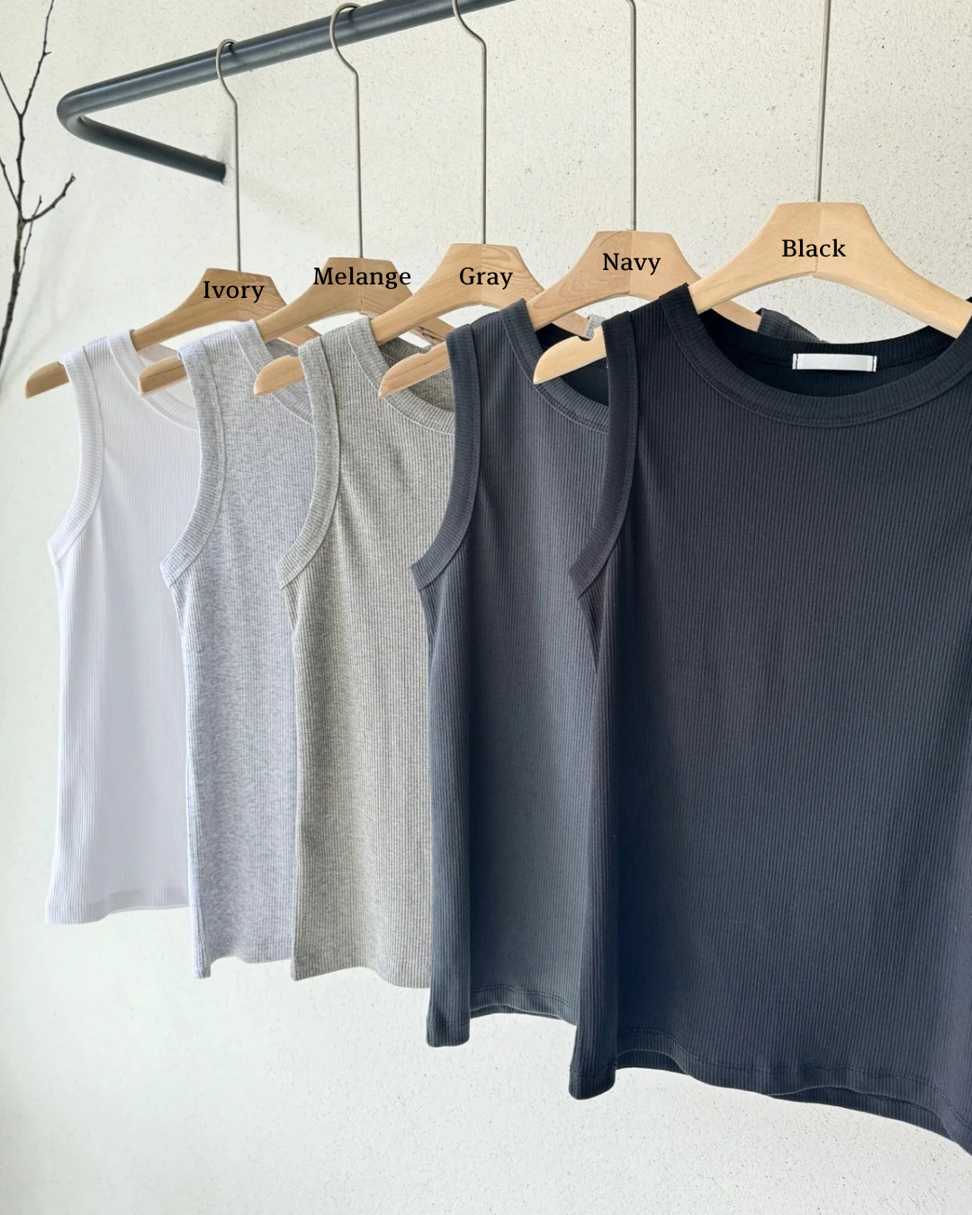 Basic Fit Cotton Sleeveless Tank Top | Slim-cut Tank | Premium Cotton from Korea