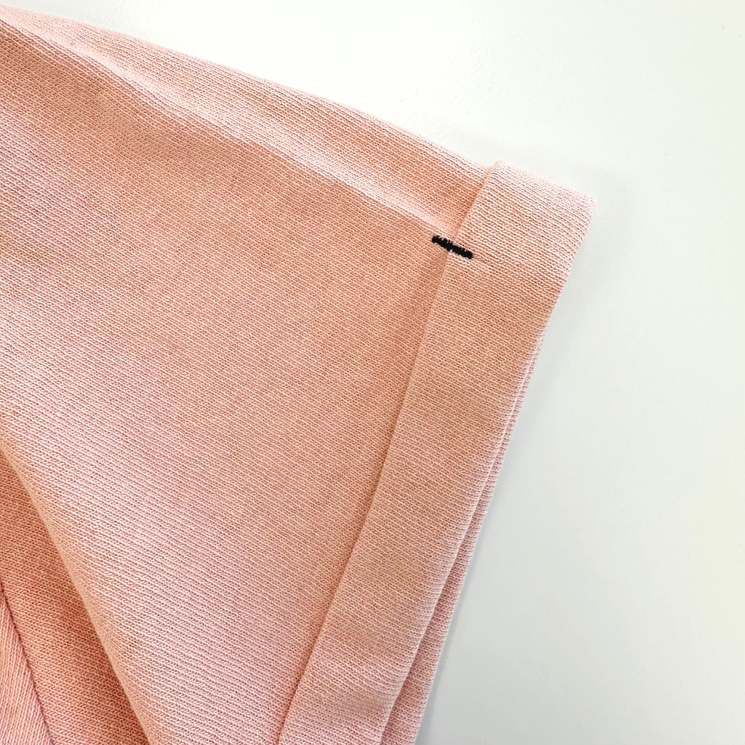 Natural Roll-Up Basic T-Shirt