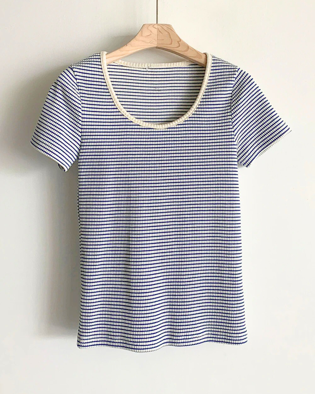 Stripped Square-Neck T-Shirt
