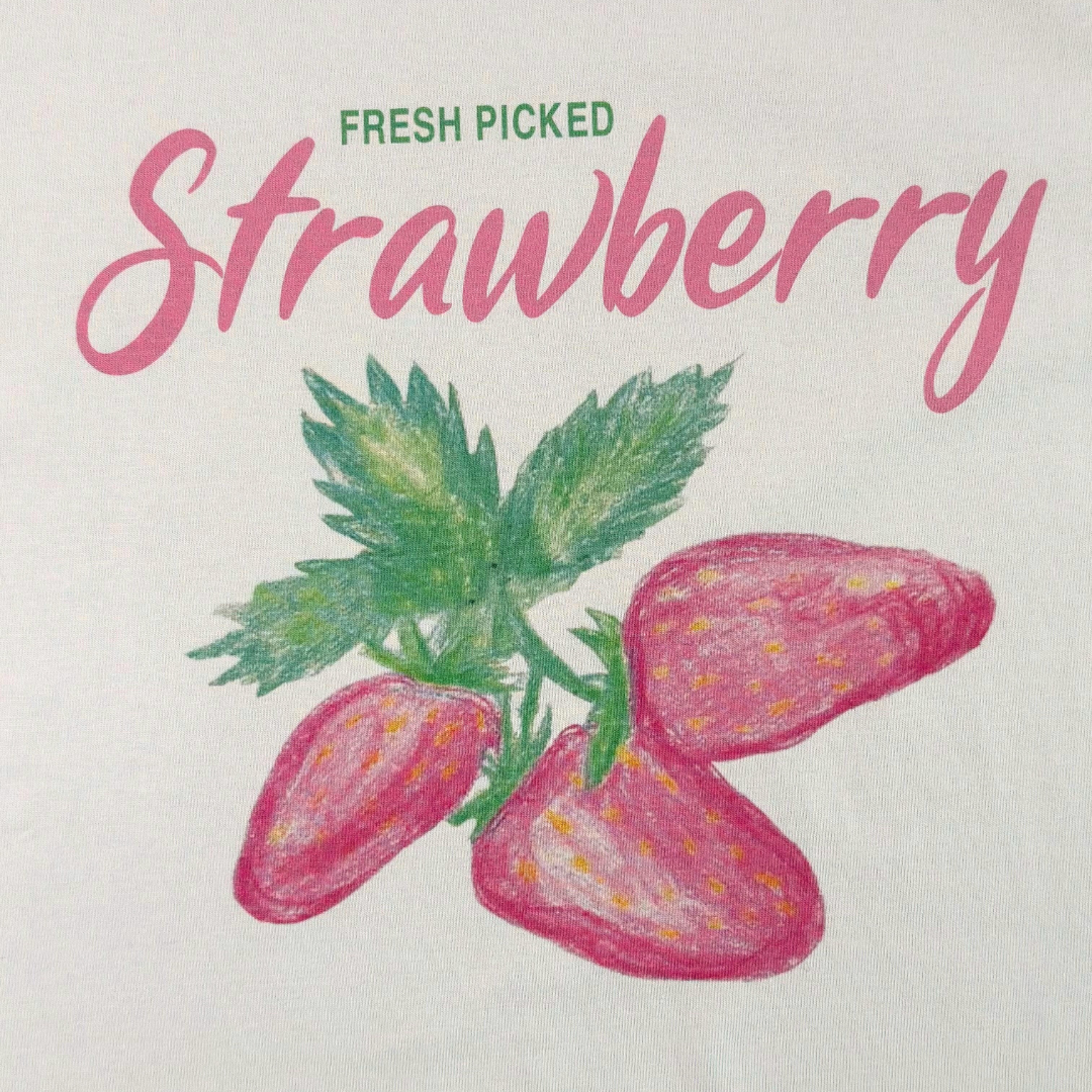 Strawberry Silky Cotton T-Shirt