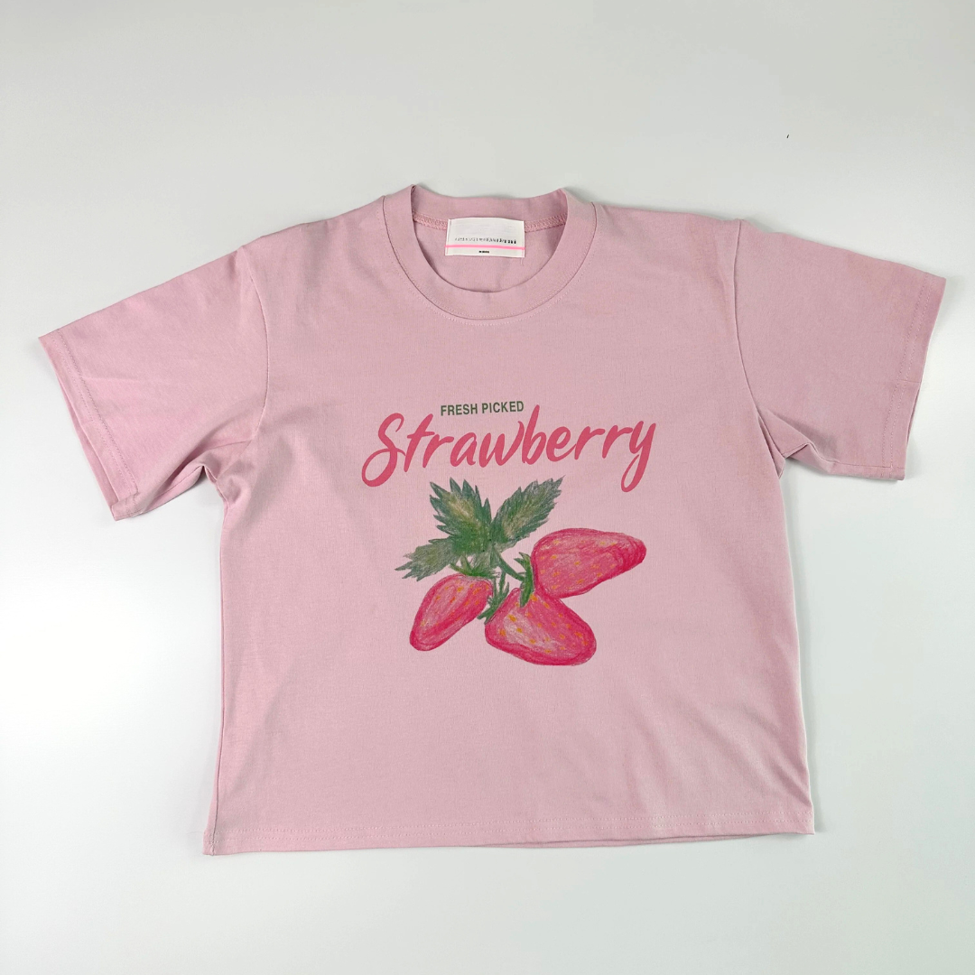Strawberry Silky Cotton T-Shirt