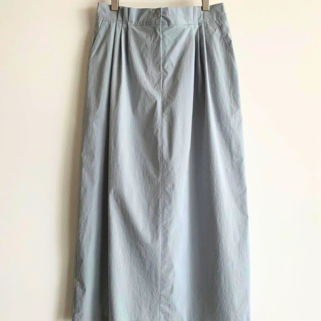 Loel Skirt | Back Banding Pintuck Skirt| Korean Straight Skirt