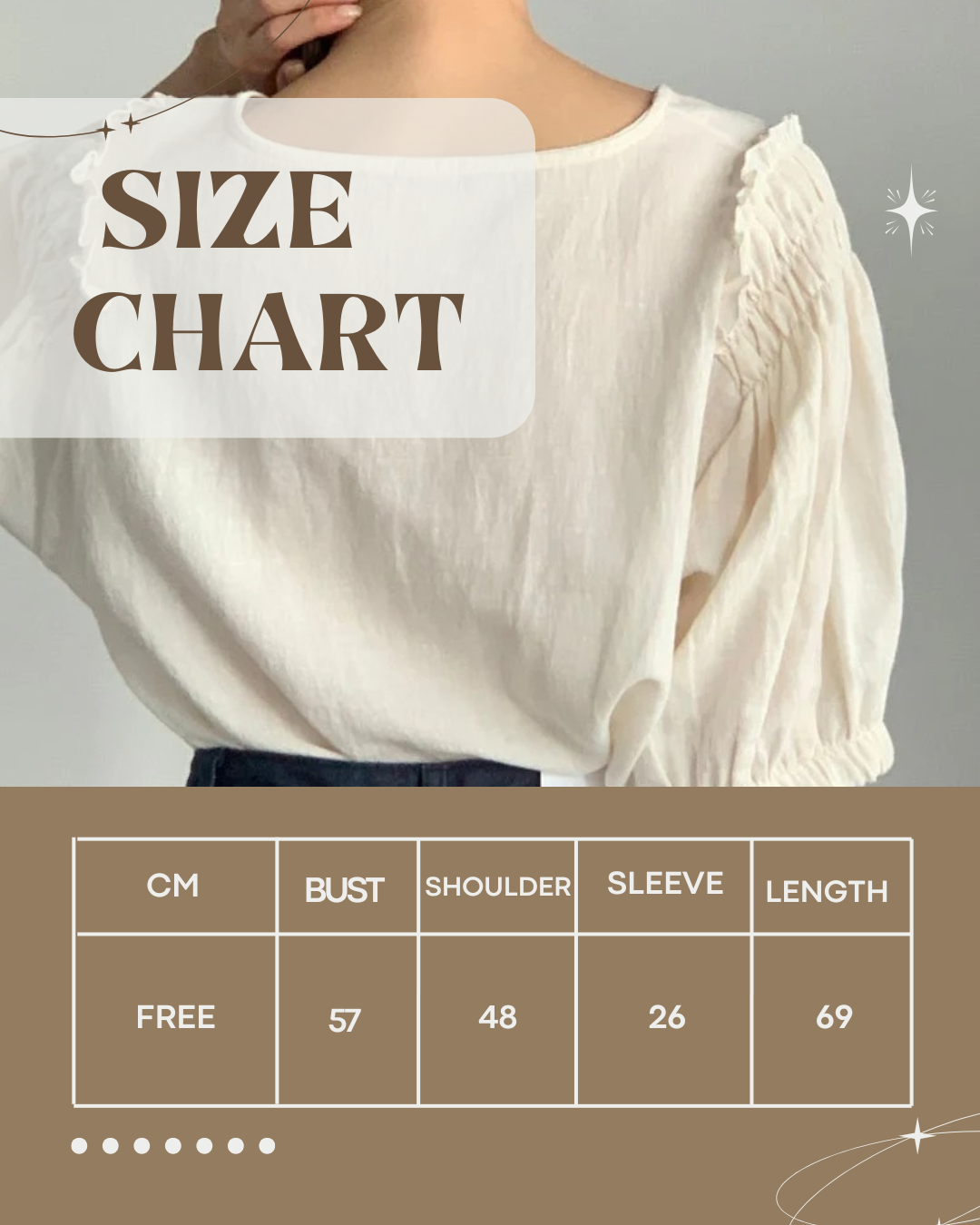 Puff Sleeve Linen Blouse