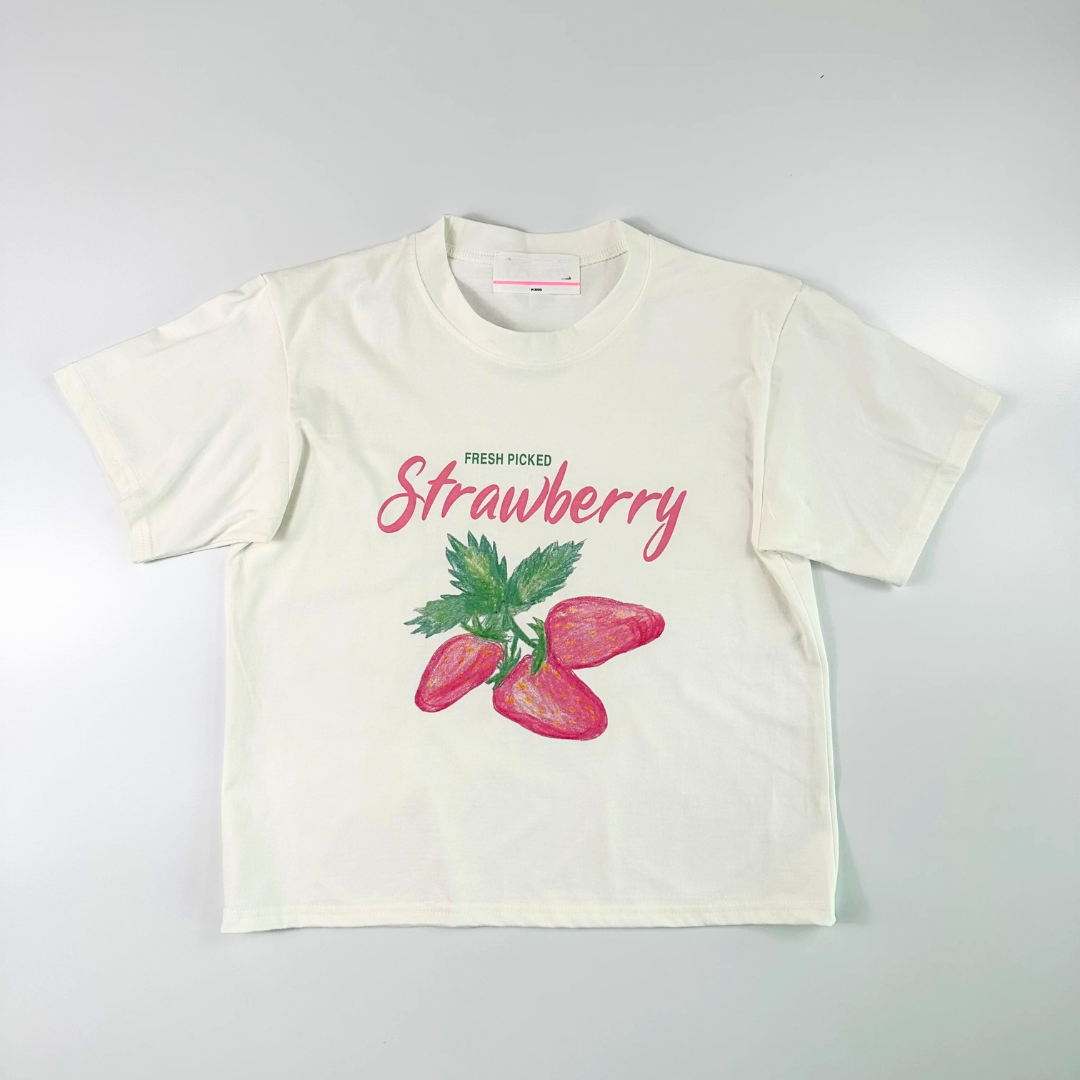 Strawberry Silky Cotton T-Shirt