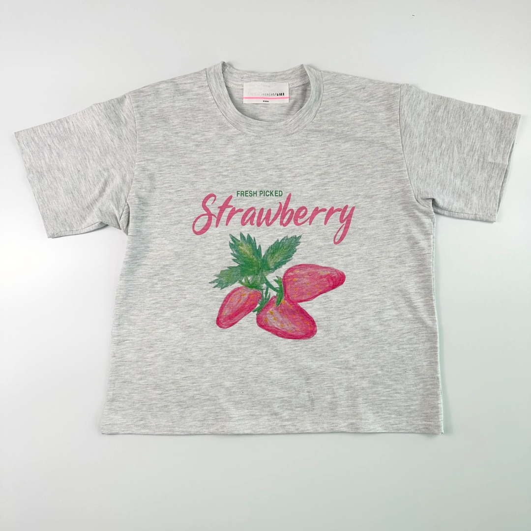 Strawberry Silky Cotton T-Shirt