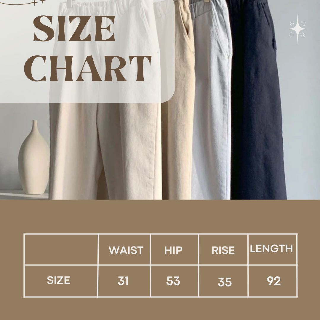 Daily Baggie Banding Pants | Elastic Waist Cotton