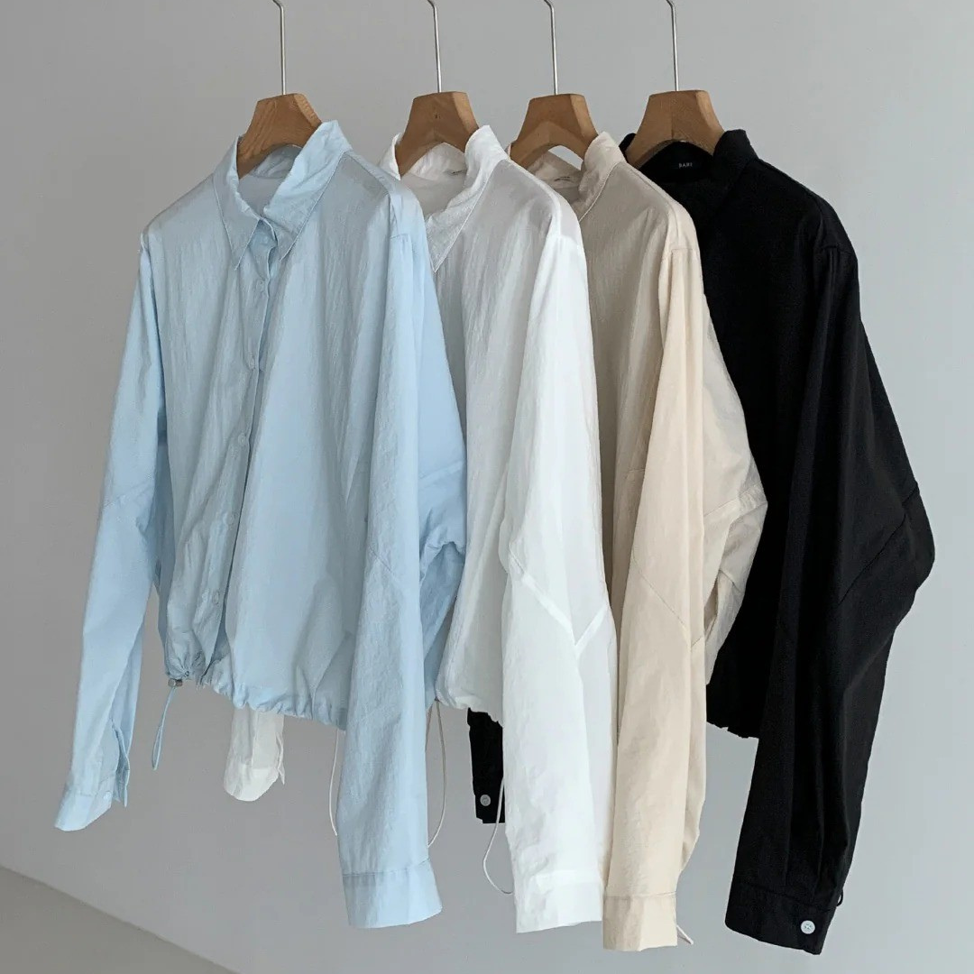 Lightweight String-Tie Shirt