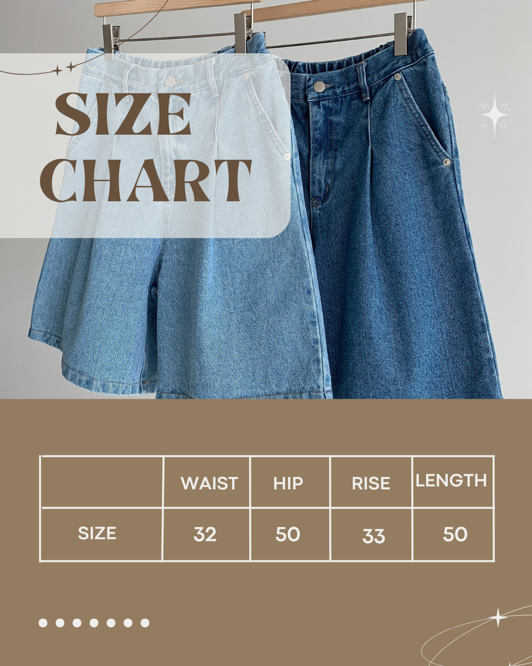 Pin-Tuck Demin Short Pants