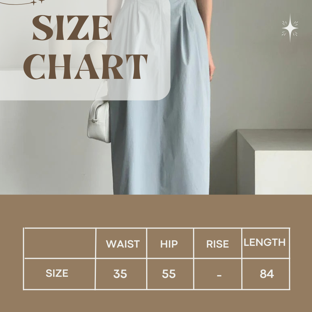 Loel Skirt | Back Banding Pintuck Skirt| Korean Straight Skirt