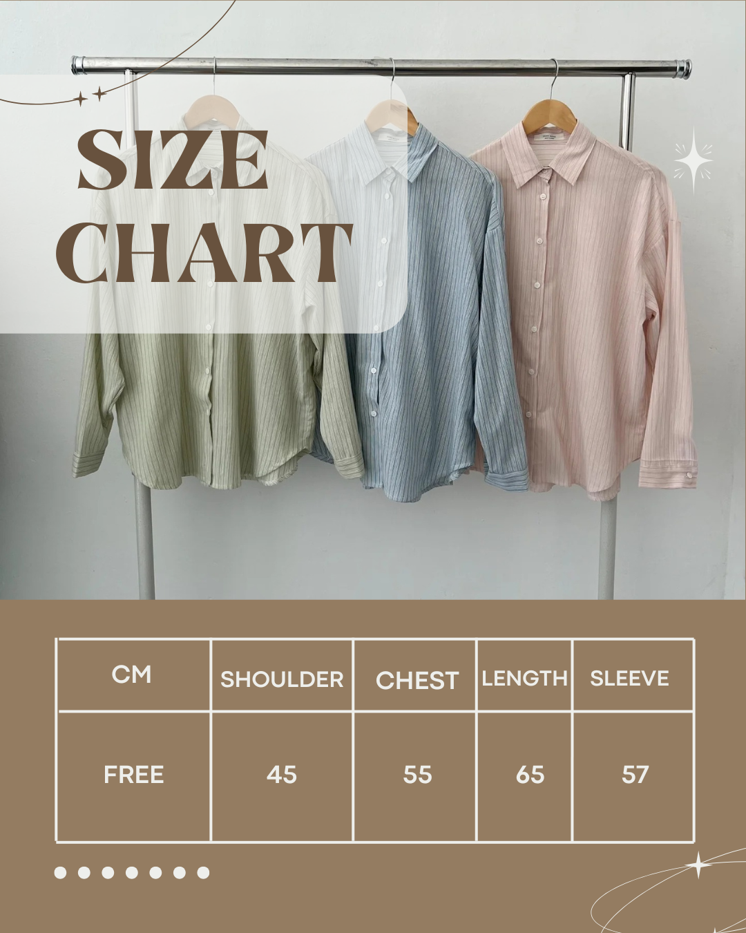 Airy Lines Loose Fit Cotton Shirt