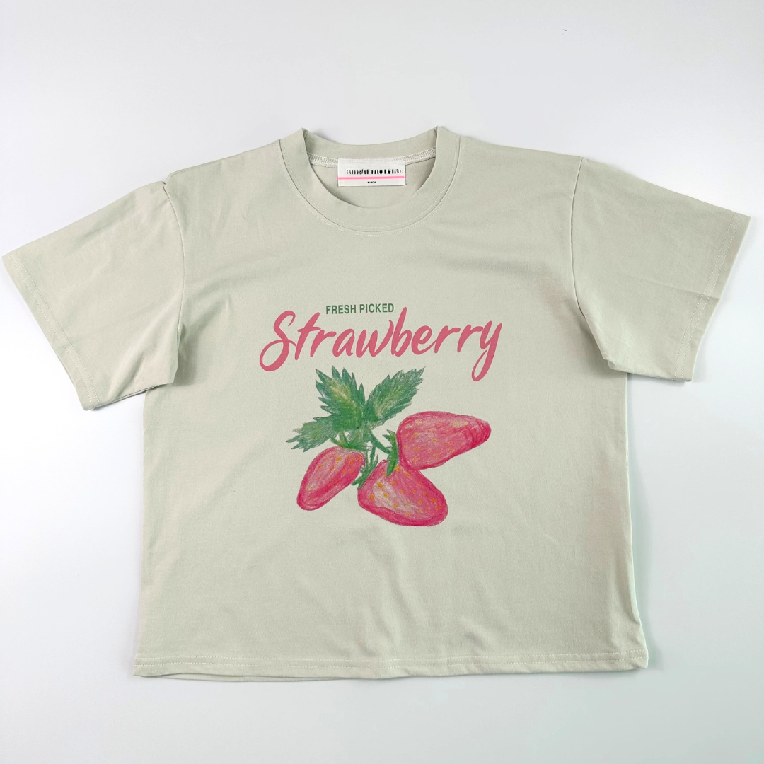 Strawberry Silky Cotton T-Shirt