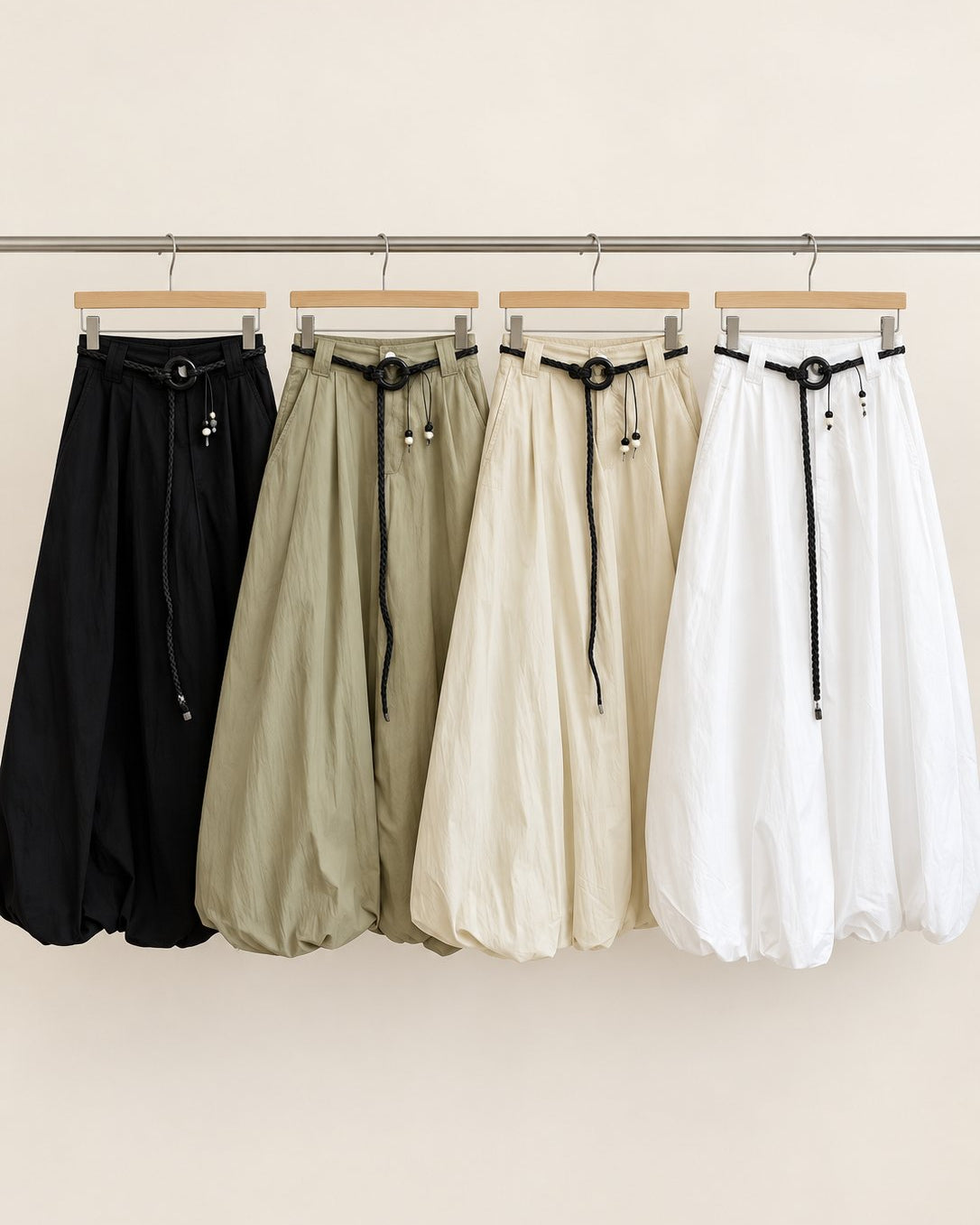 Balloon Belt Skirt — 원본 색상 · 원본 1 수정본