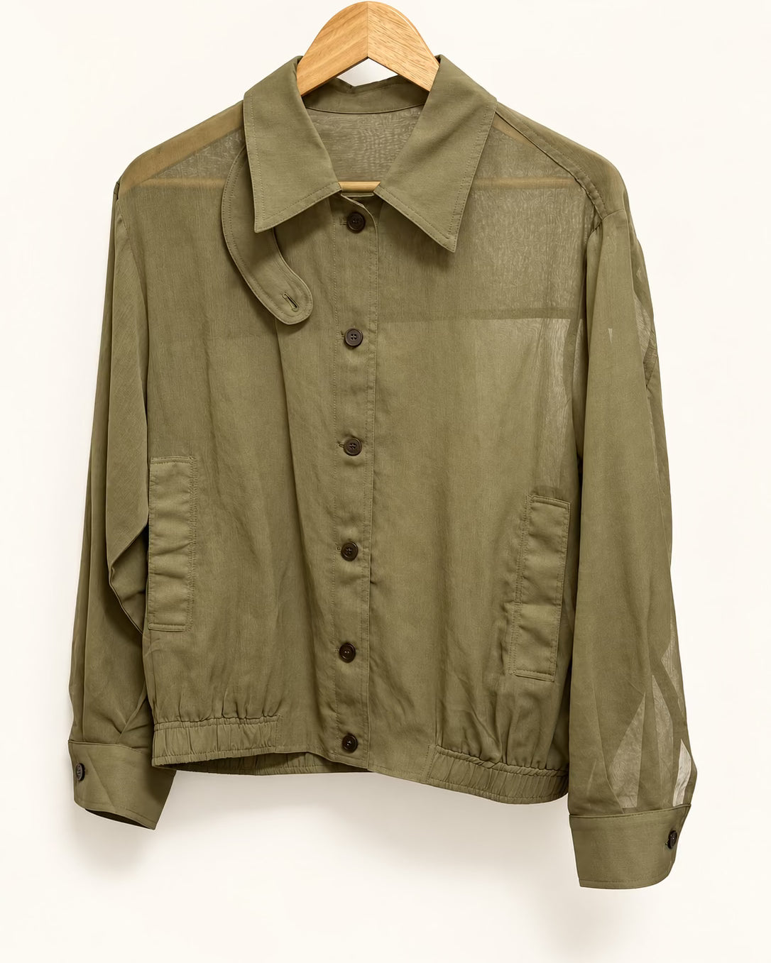 Casual Rayon blend Windbreaker — 원본 색상 · 원본 6 수정본