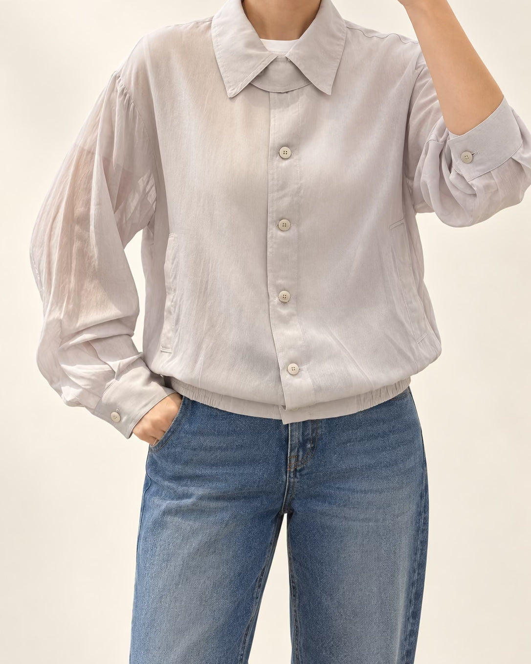 Casual Rayon blend Windbreaker — 원본 색상 · 원본 15 수정본