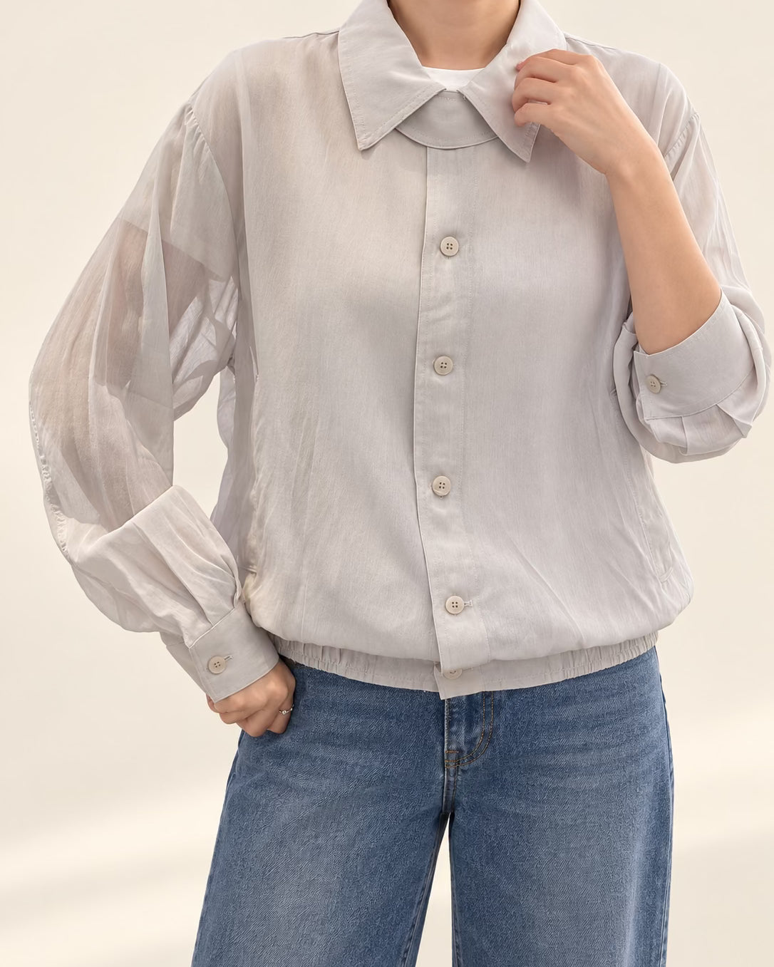 Casual Rayon blend Windbreaker — 원본 색상 · 원본 18 수정본