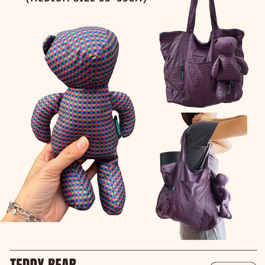 Teddy Bear Zip Bag