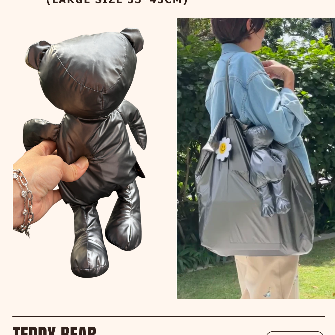 Teddy Bear Zip Bag