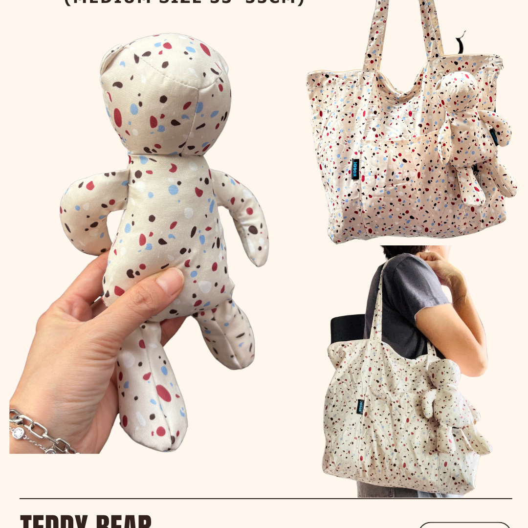 Teddy Bear Zip Bag