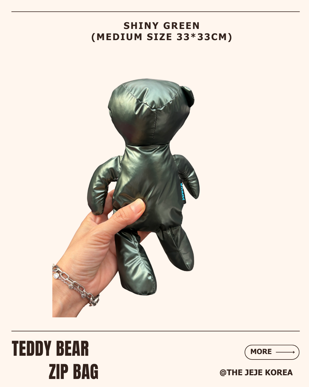 Teddy Bear Zip Bag