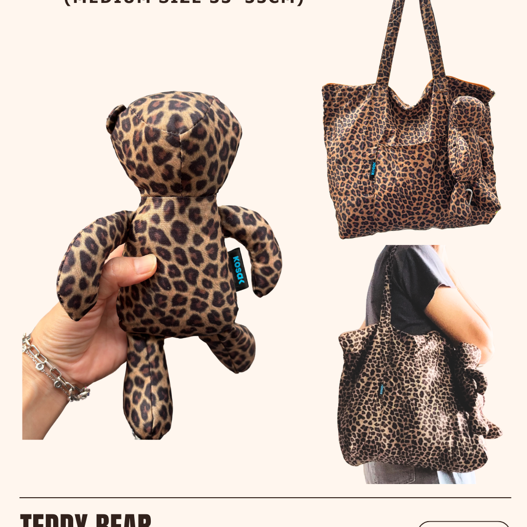 Teddy Bear Zip Bag