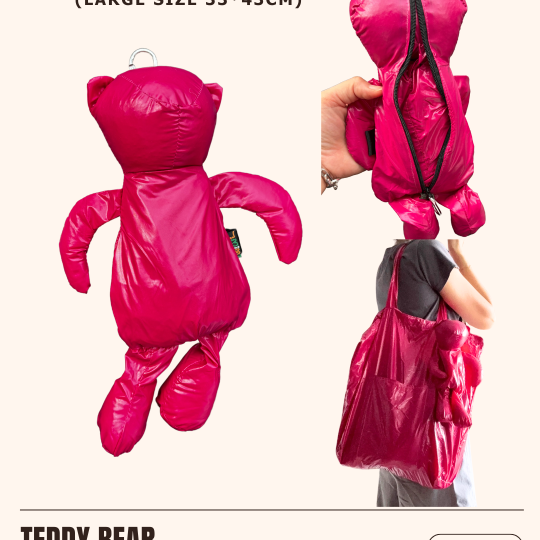 Teddy Bear Zip Bag