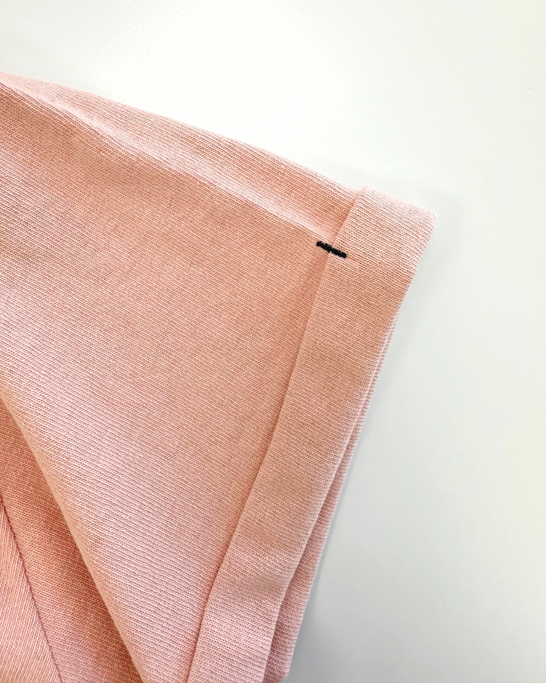 Natural Roll-Up Basic T-Shirt