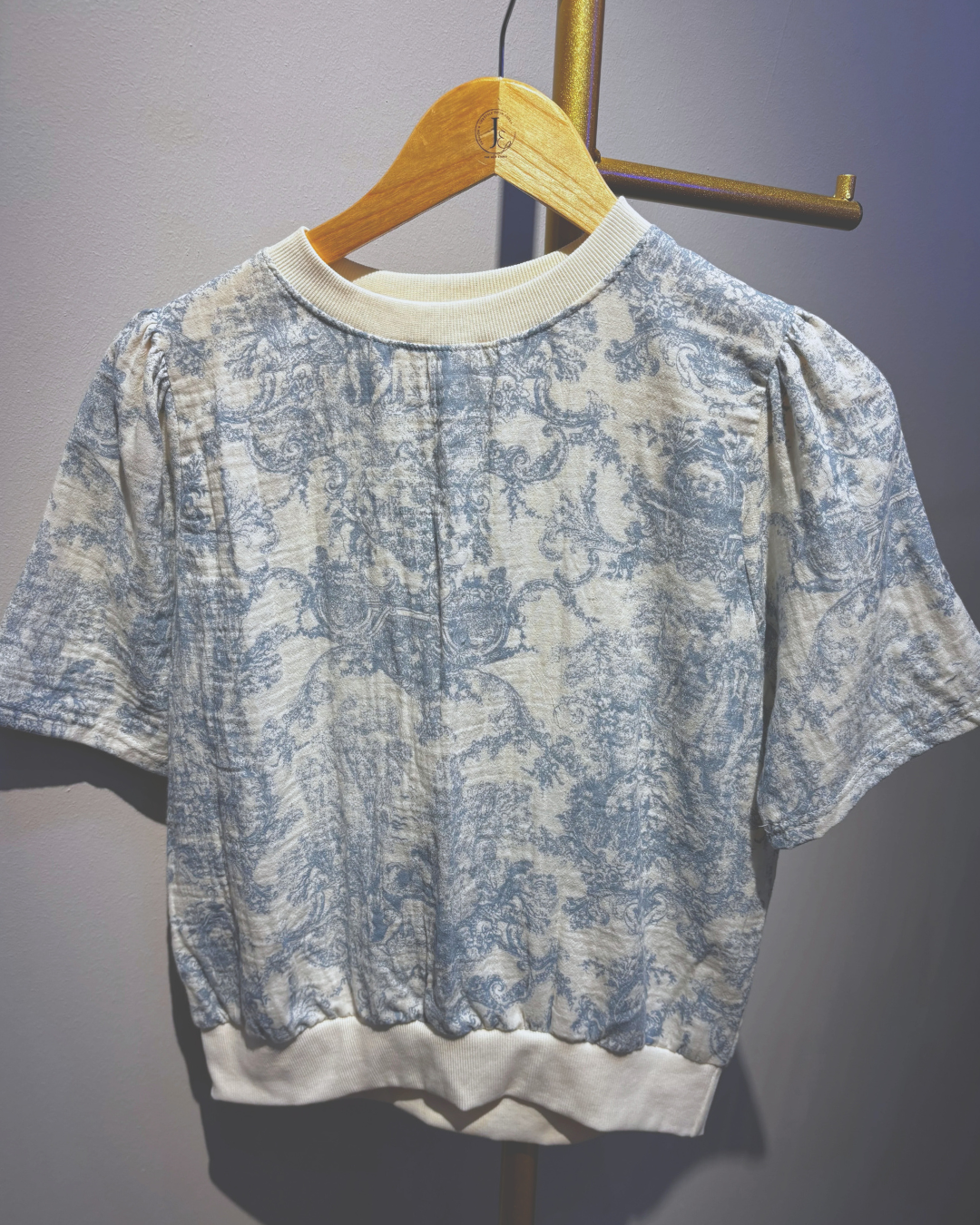 Toile Print Gauze T-Shirt