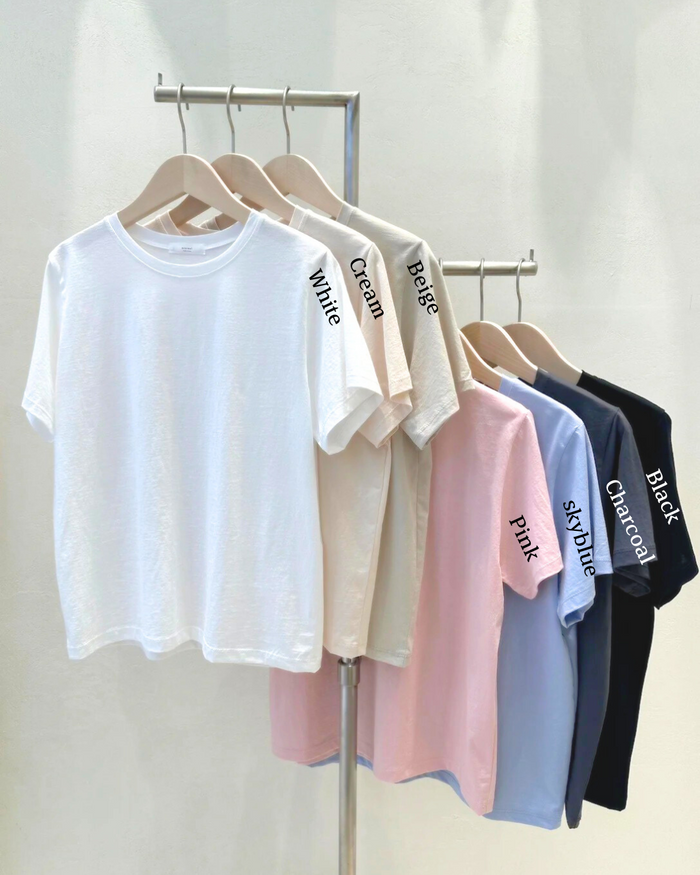 Silket Cotton Short T-Shirt | Korean Fashion Singapore