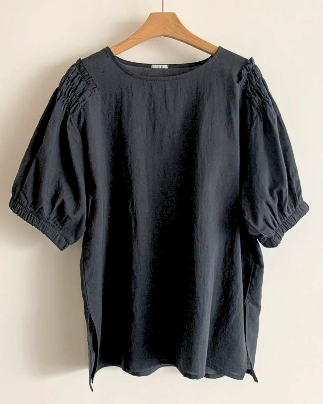 Puff Sleeve Linen Blouse