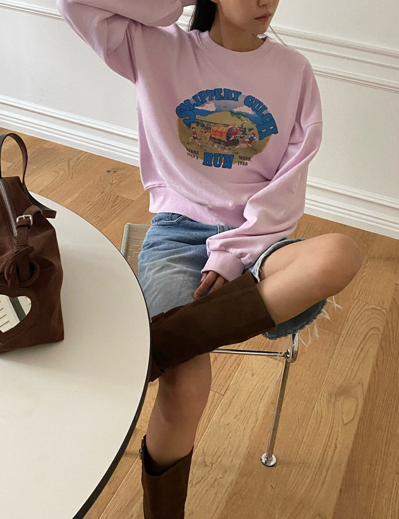 Vintage-Inspired Color Sweatshirt