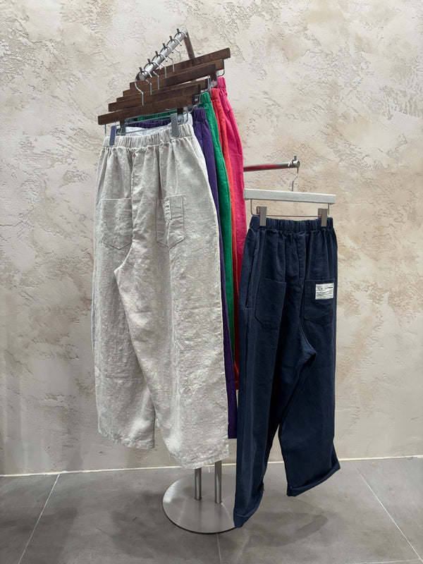 Coastal Linen Blended Wide Pants