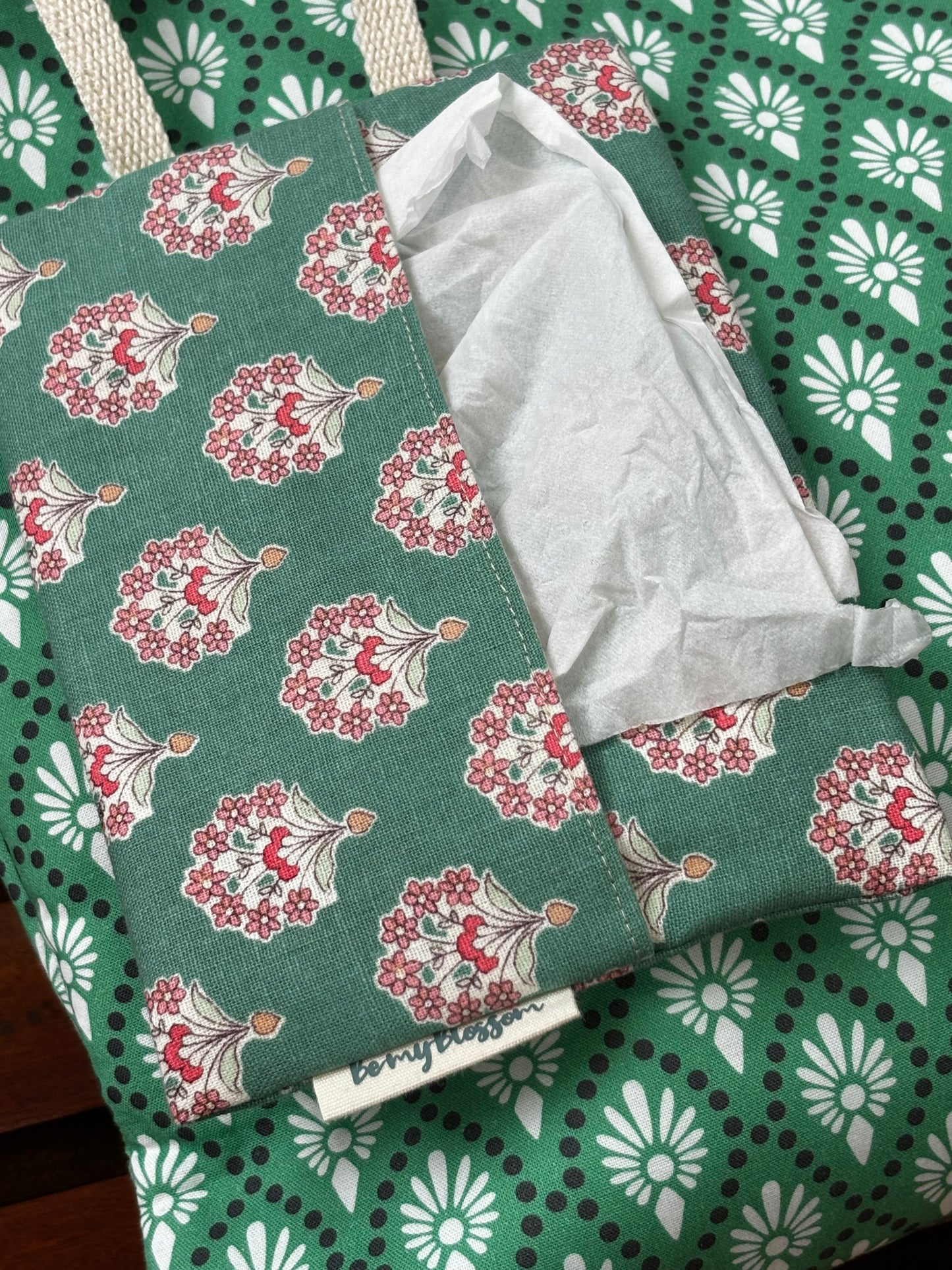 Hand made Strap Tissue Pouch