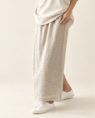 Straight fit Linen Banding Skirt — 원본 색상 · 원본 2 수정본