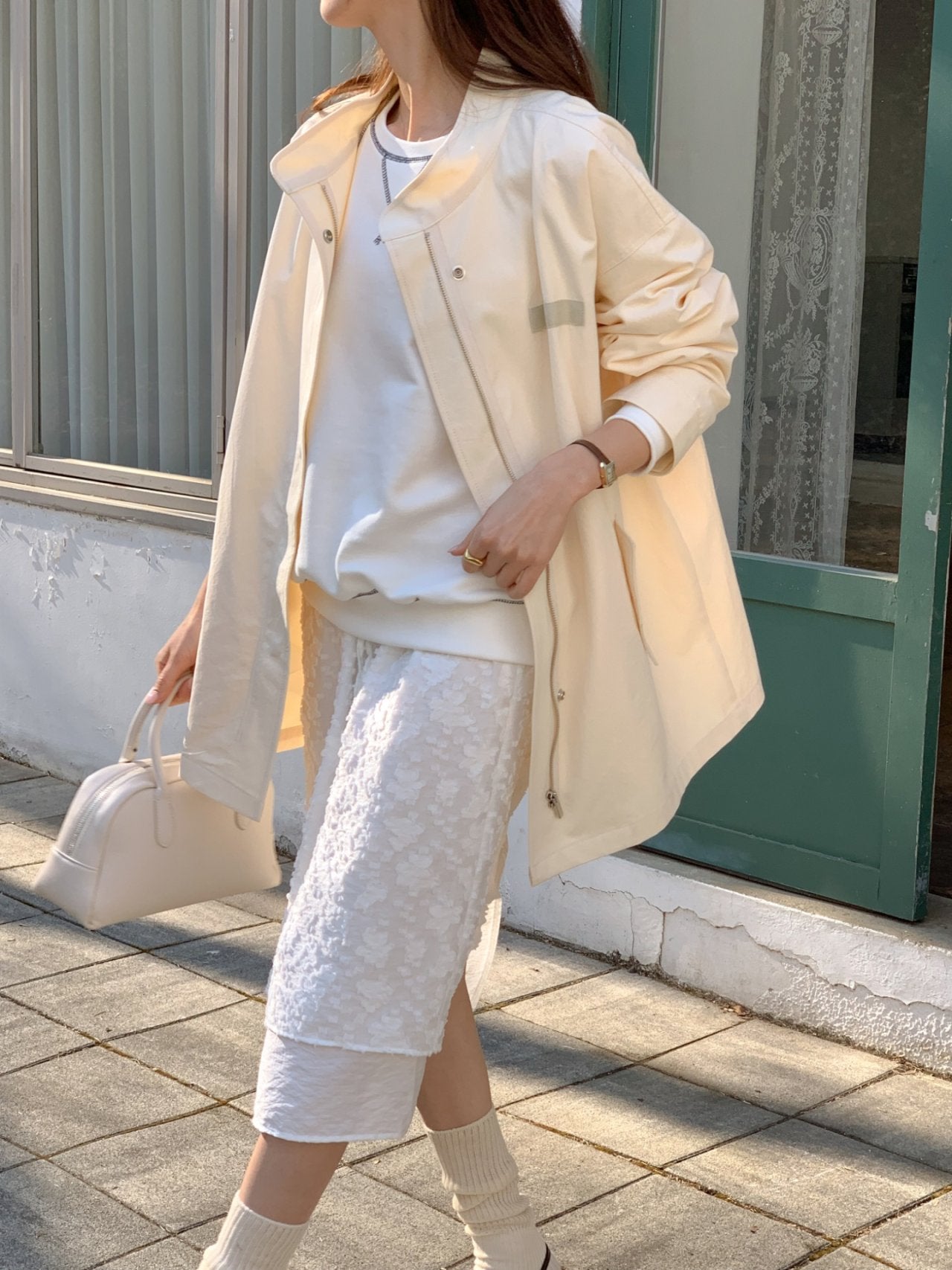 Relaxed Cotton Coat