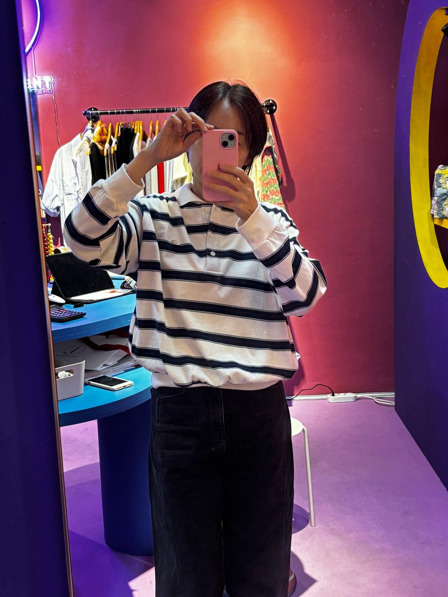 Stripe Sweat Shirt(40%)