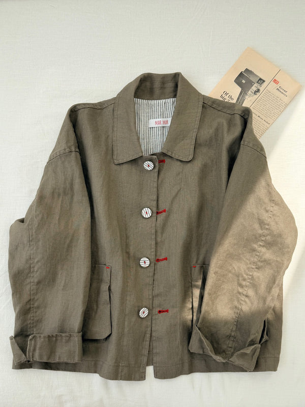 Poket Point Pure Linen Jacket