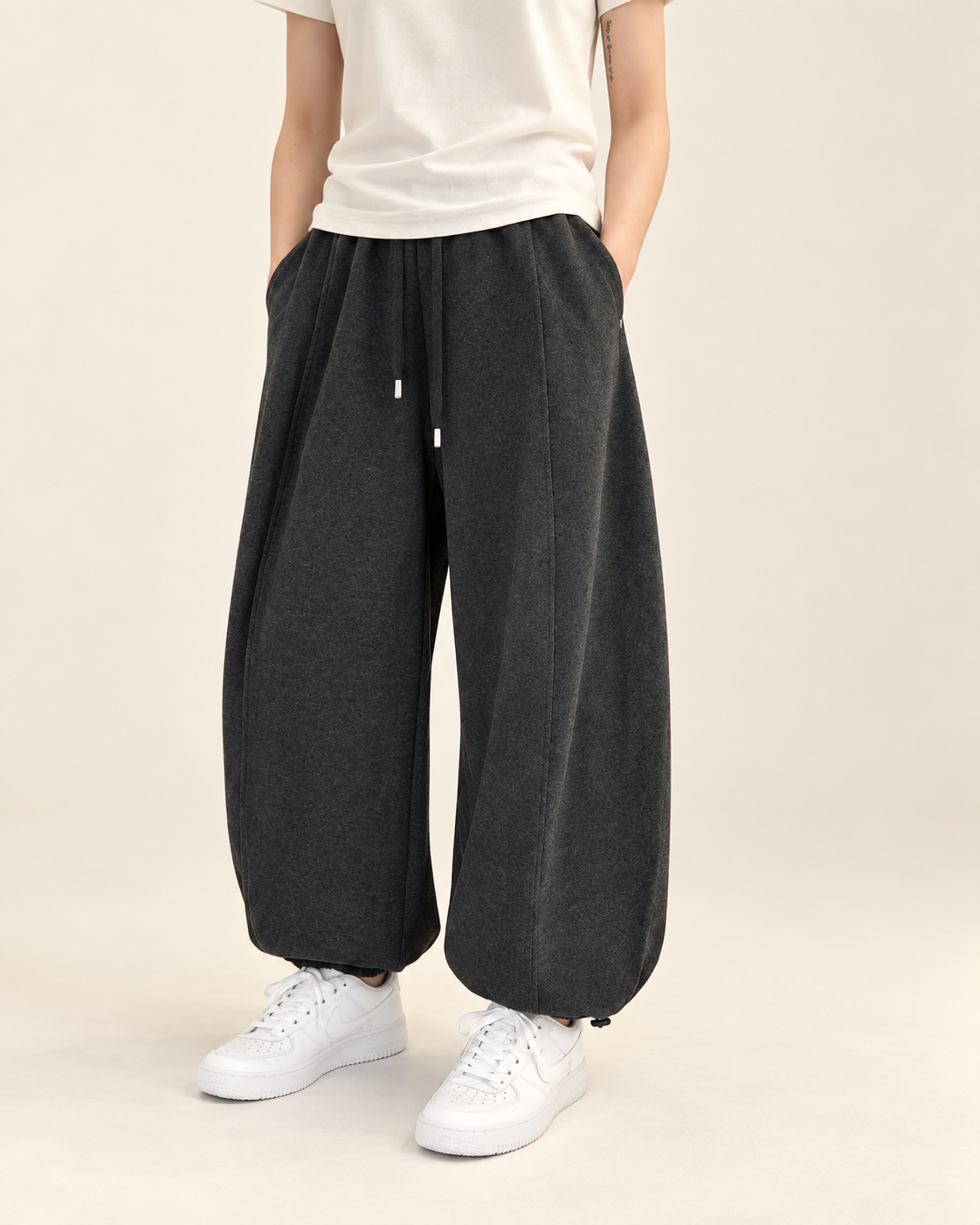 Cotton Banding Jogger Pants — 원본 색상 · 원본 3 수정본