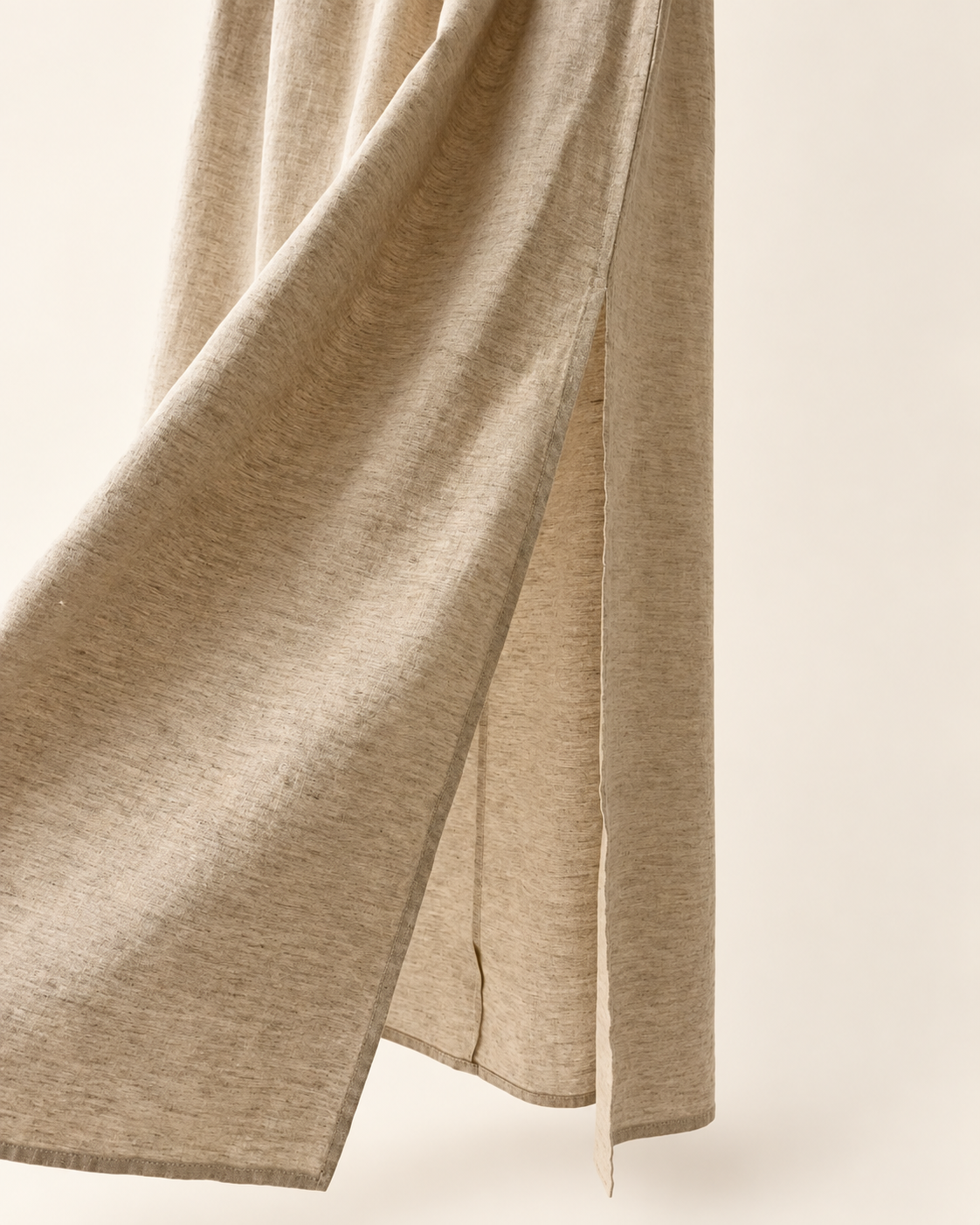 Straight fit Linen Banding Skirt — 원본 색상 · 원본 4 수정본