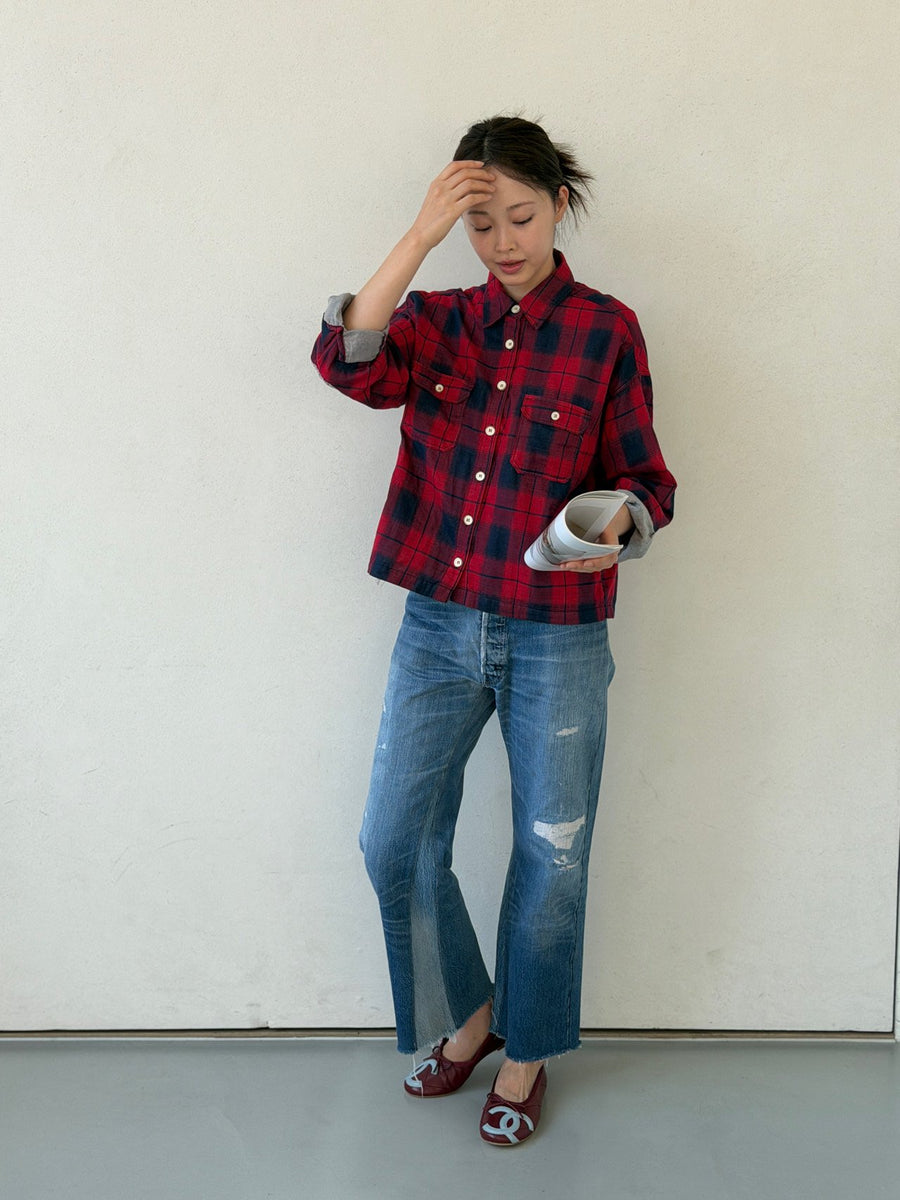 Double Gauze Check Shirt(Pre-order 20%OFF)