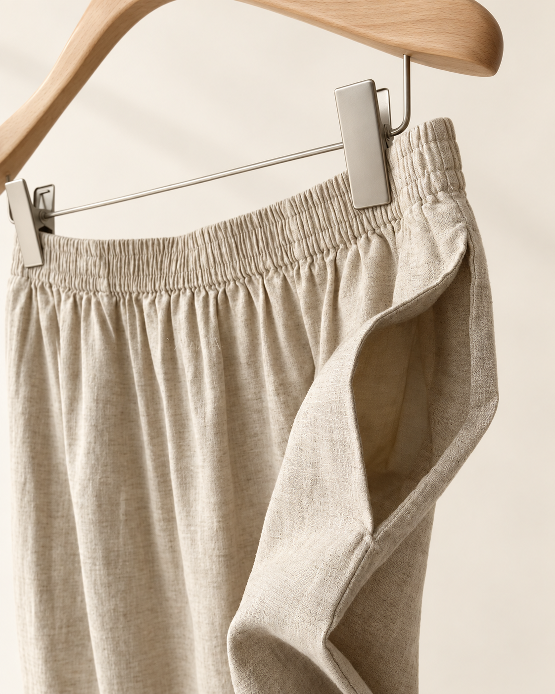 Straight fit Linen Banding Skirt — 원본 색상 · 원본 5 수정본