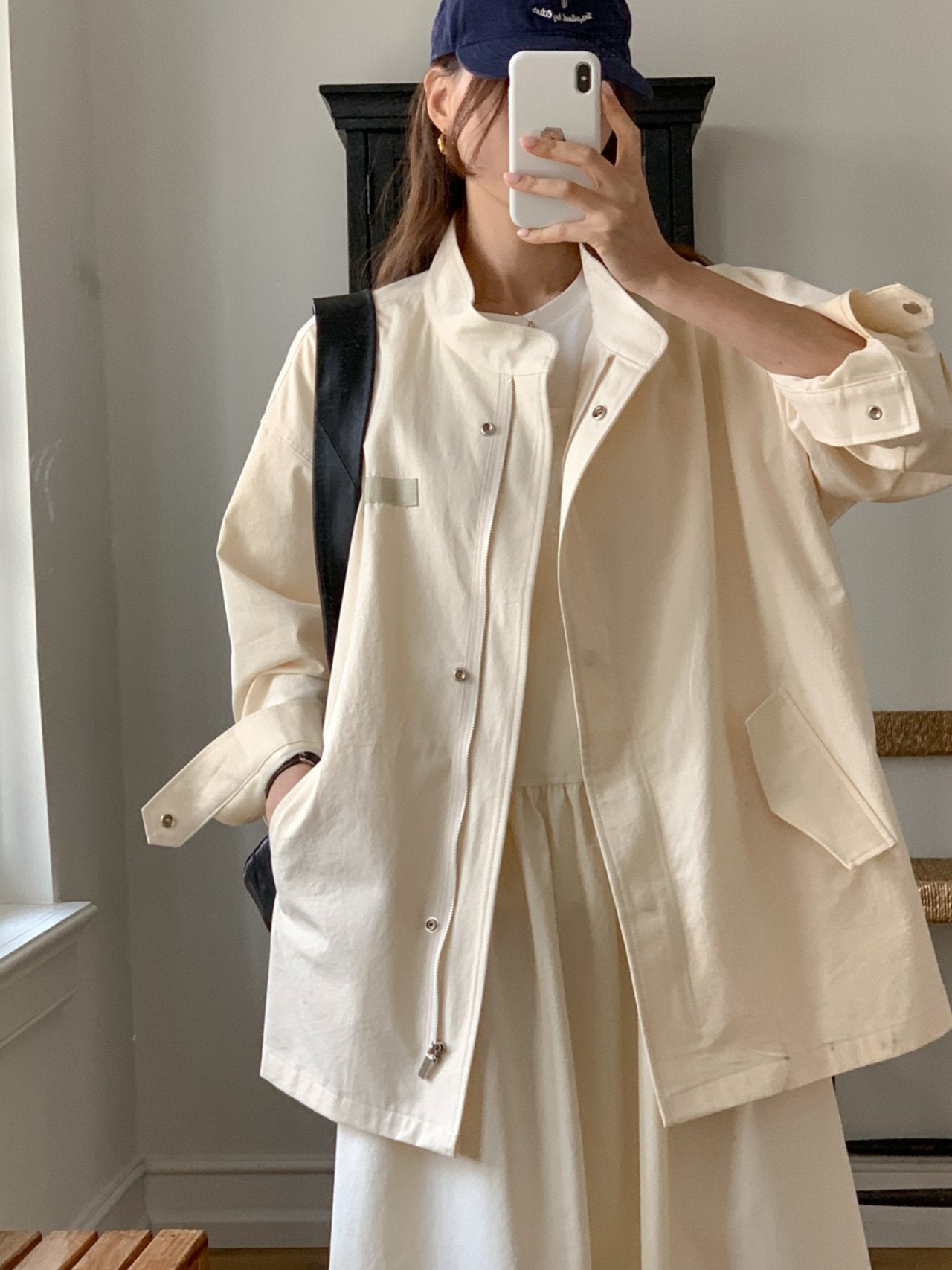 Relaxed Cotton Coat