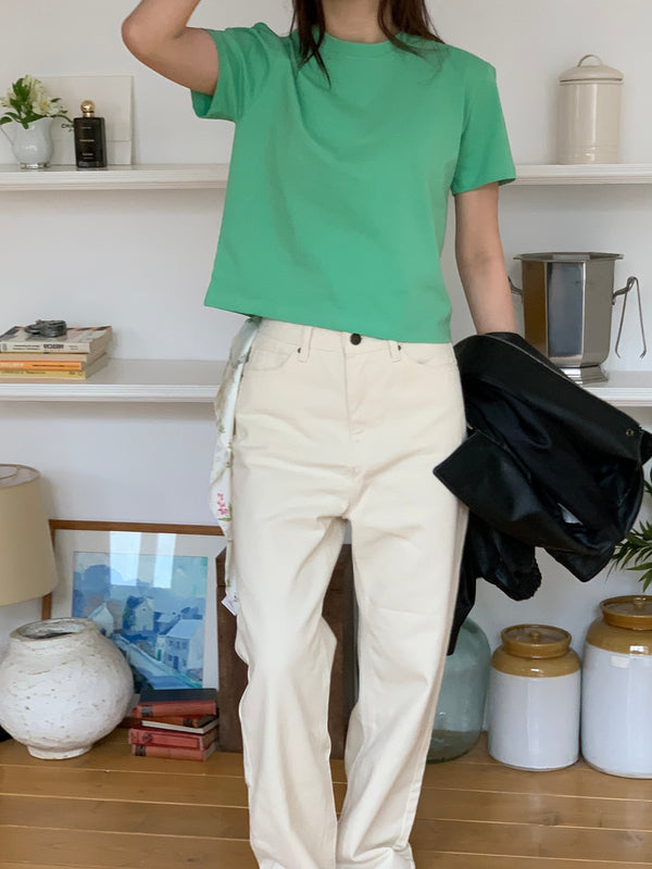 Basic Fit Short Style Cotton T-Shirt