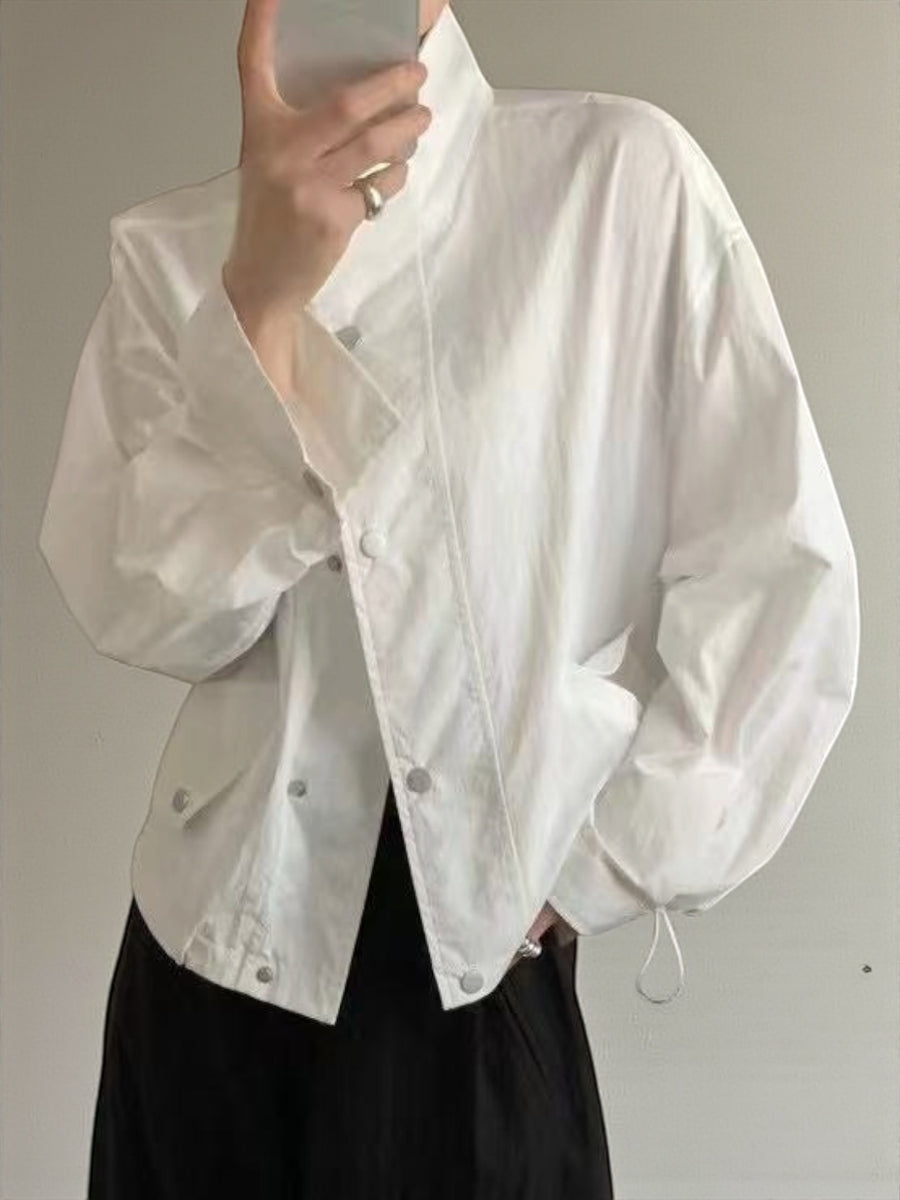 High Collared Lightweight Summer Jacket