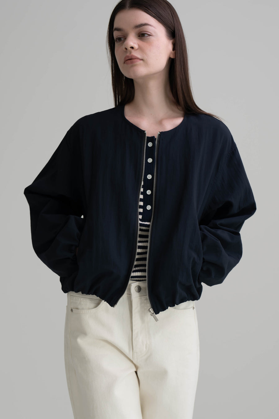 Balloon Banding Tencel Jacket made in Korea