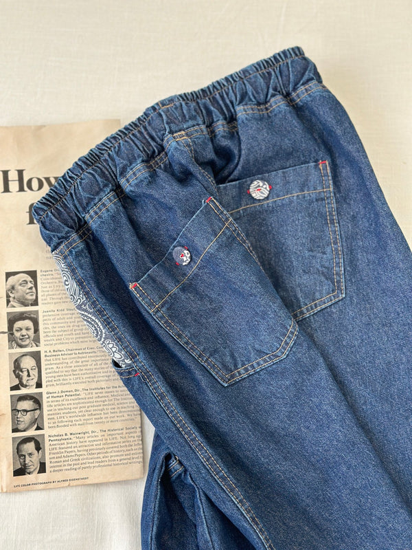 Paisley Point Denim Pants