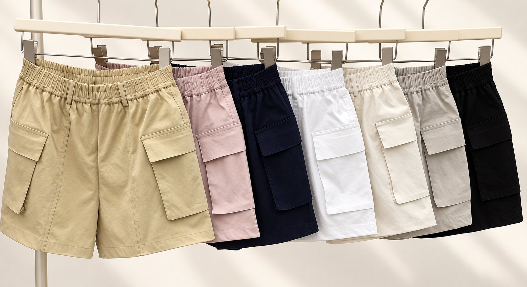 Lightweight Cargo Shorts — 원본 색상 · 원본 1 수정본