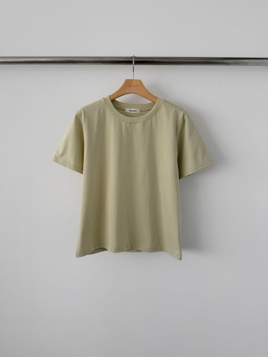 Semi-Cropped Slim Fit T-Shirt | Korean Fashion Singapore