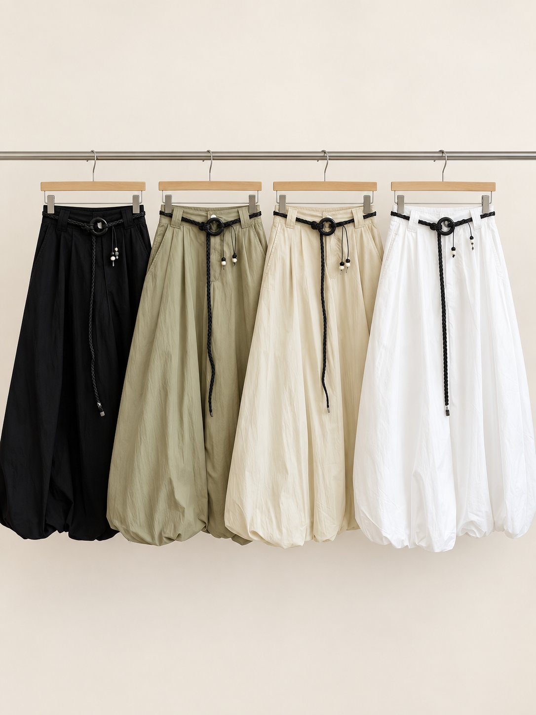 Balloon Belt Skirt — 원본 색상 · 원본 1 수정본