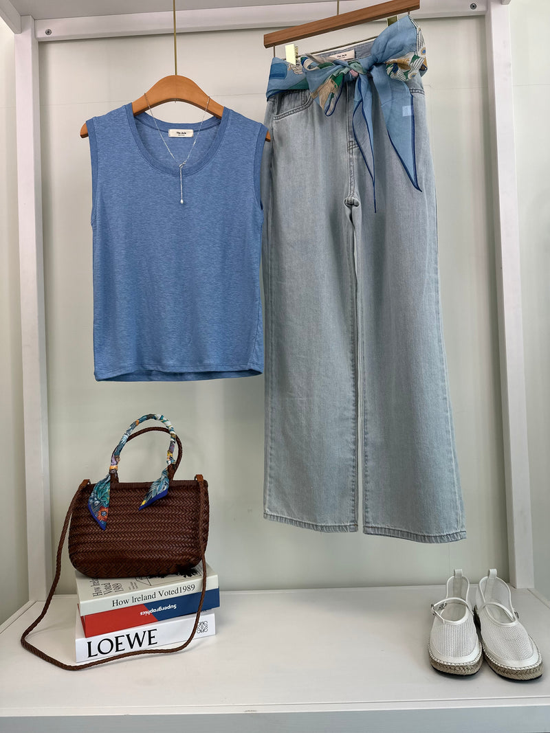 Linen muji tank top(RESTOCKED!!!)