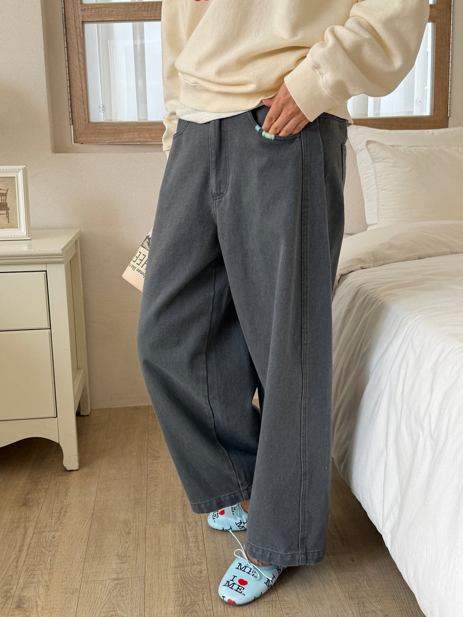 Calive Embroidered Pants(Pre-order 20%OFF)